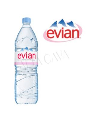 Evian Agua Mineral Pet sin gas 1250cc